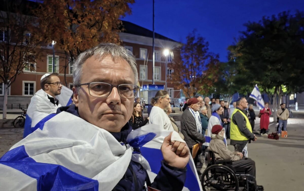 Gedenken in Weimar an die Opfer des Hamas-Massakers am 7. Oktober 2023